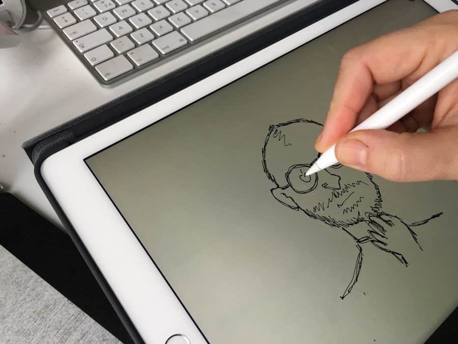 Apple Pencil review: tekenen in de Notitie-app.