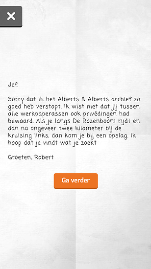 Brief aan Jef in GTST Meerdijk.