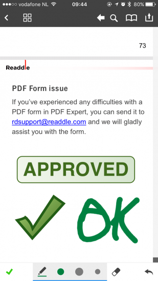 PDF Expert 5 voor iOS.