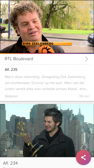 RTL XL terugkijken van programma's.