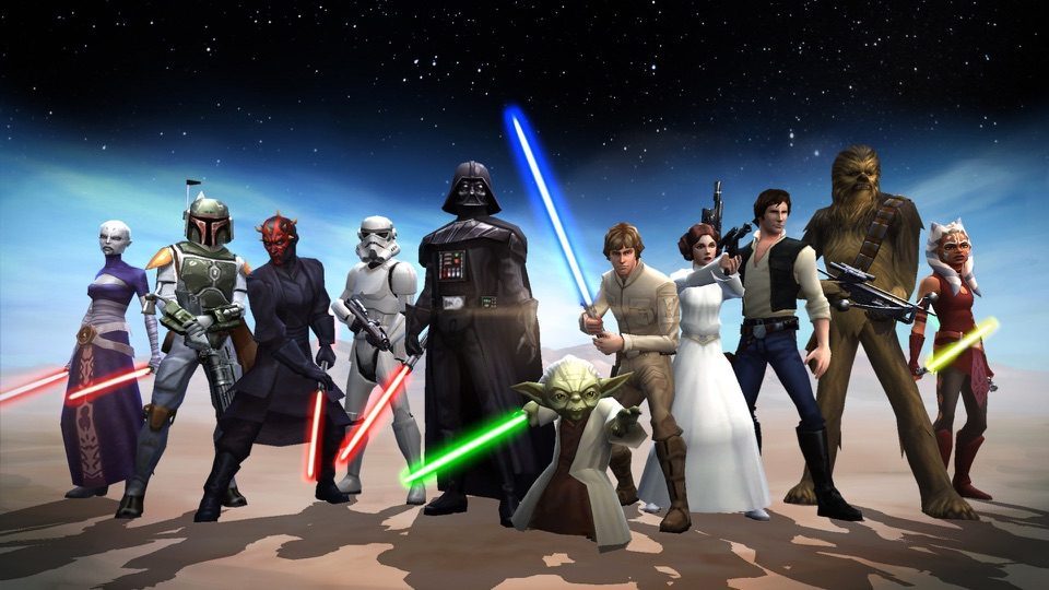 Star Wars: Galaxy of Heroes voor iOS.