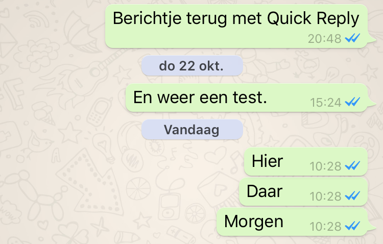 WhatsApp - geen blauwe linkjes meer
