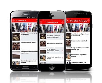 7Days app met nieuws voor jongeren.