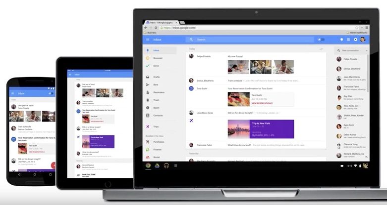 Inbox by Gmail op apparaten.