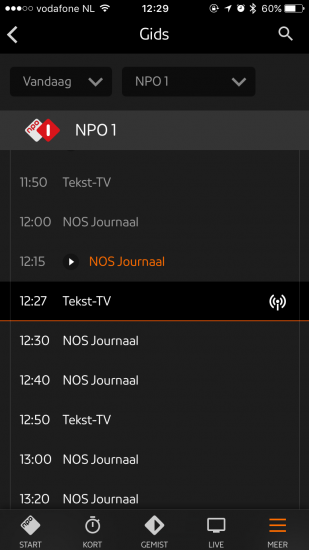 NPO-app met vernieuwd design.