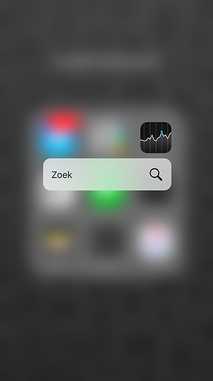Aandelen-app met 3D Touch in iOS 9.