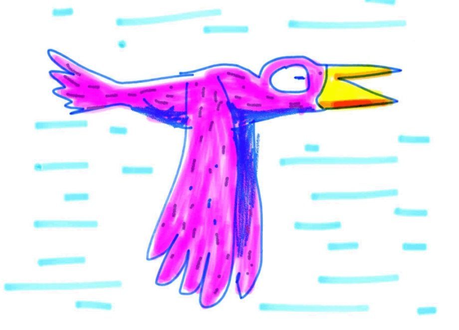 Animatic by Inkboard-animatie met vogel.