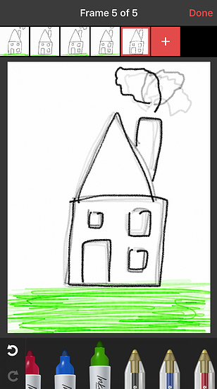 Animatic-tekening van een huis.