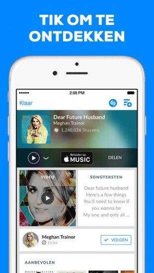 Shazam Encore is Shazam zonder advertenties.