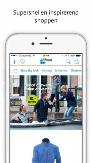 ANWB Webwinkel-app voor de iPhone.