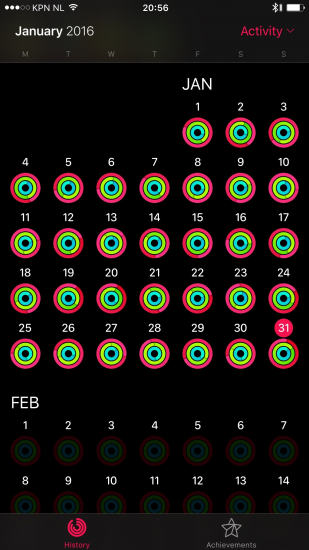 Apple Watch-ringen Bas in januari 2016.