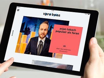 VPRO Koos op de iPad met Arjen Lubach.