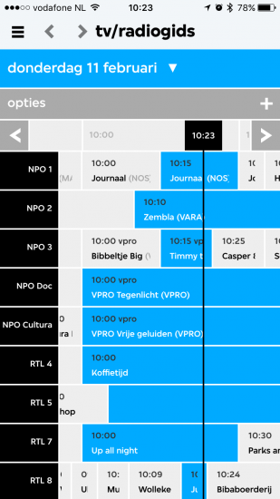 Tv-gids in VPRO Koos.