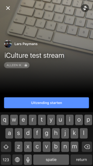 Facebook-livestream-naam