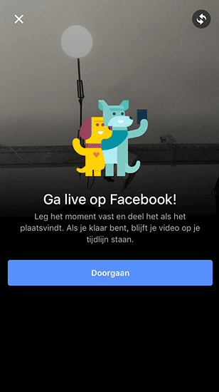 Je kunt nu een livestream starten via de Facebook-app voor iOS.