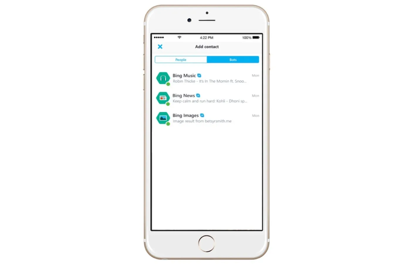 Skype voor iOS brengt bots naar chatgesprekken, binnenkort voor video en audio