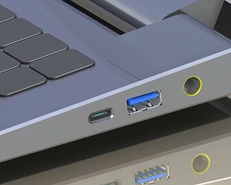 Laptop met USB-C