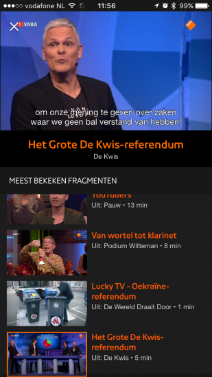 NPO-app voor iPhone en iPad met ondertiteling.