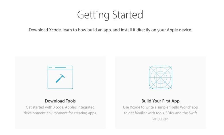 Startscherm van de vernieuwde ontwikkelaarswebsite.