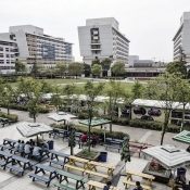 Pegatron-Fabriek in Shanghai.