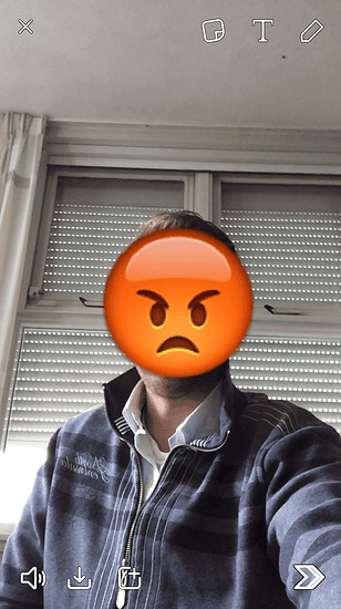 Snapchat heeft nu emoji-stickers in video-Snaps.