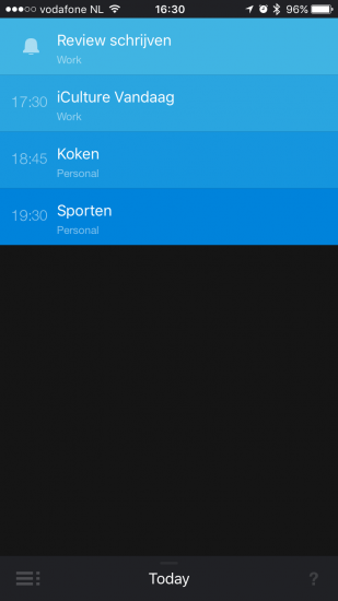 Sorted met herinneringen op de iPhone.