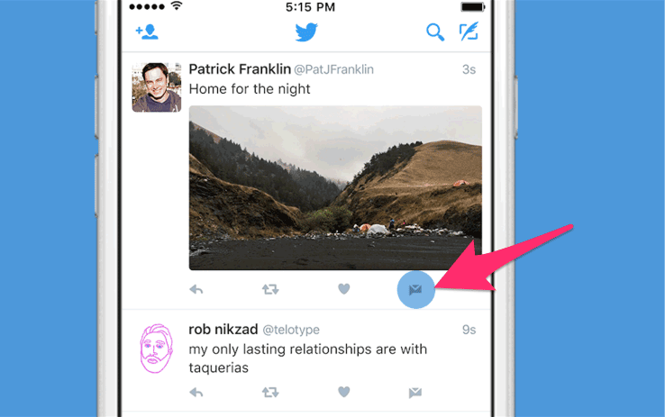 Twitter-app privegesprek voeren