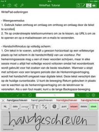 WritePad app kan Nederlands herkennen