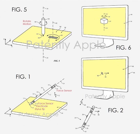 Voorwerpen draaien op een Mac met een Apple Pencil.