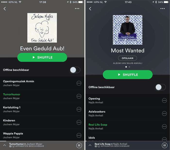 Spotify comedy luisteren