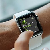 Workout-app op de Apple Watch.