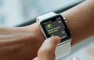 Workout-app op de Apple Watch.