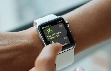 Workout-app op de Apple Watch.