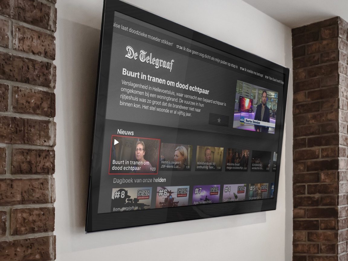 De Telegraaf op de Apple TV.