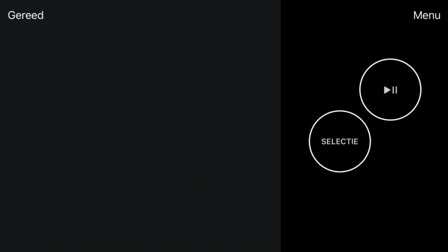 Remote-app in game-modus voor de Apple TV.