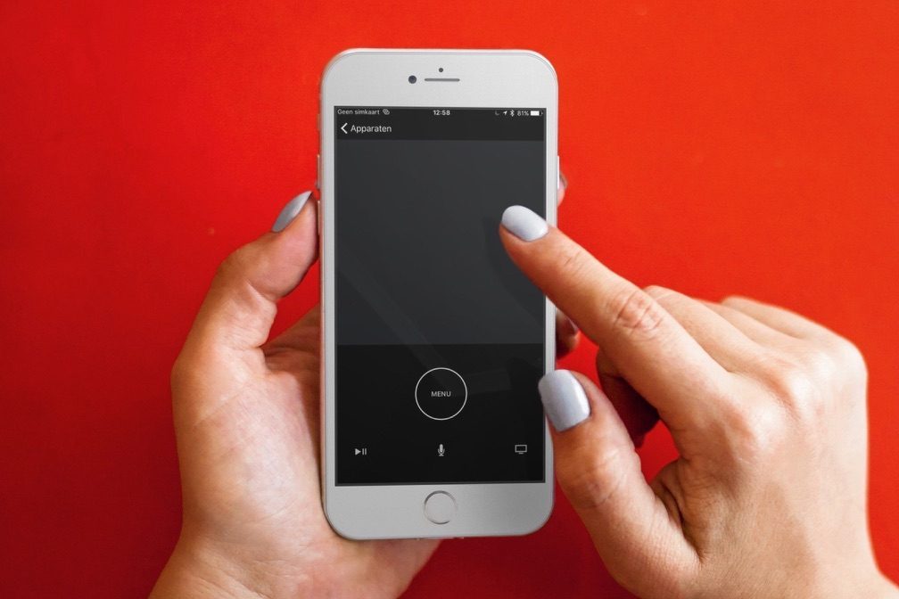 De nieuwe Remote-app op de iPhone.