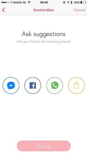 Flamyngo-app - manieren om je vrienden te vragen
