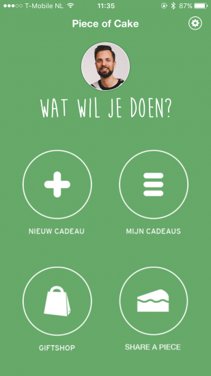 Piece of Cake app - overzicht