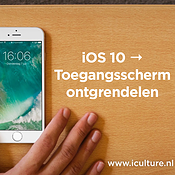 Nieuw toegangsscherm van iOS 10 ontgrendelen.
