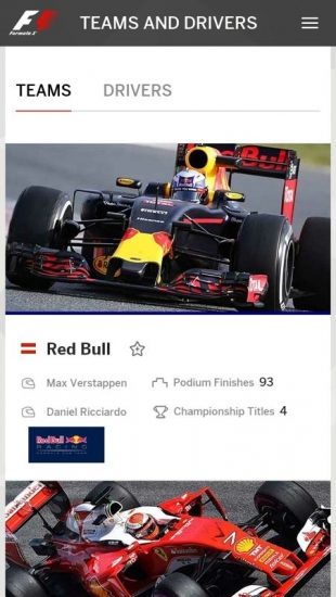 Formule 1 teaminformatie