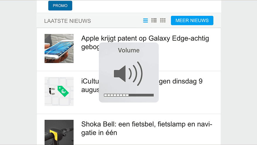 Volume-indicator in iOS.