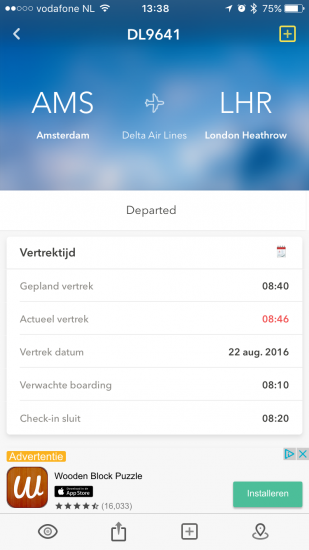 Onofficiele Schiphol-app vernieuwd.