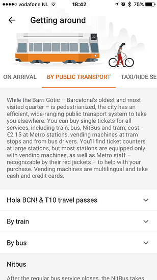 Google Trips geeft advies voor vervoer.