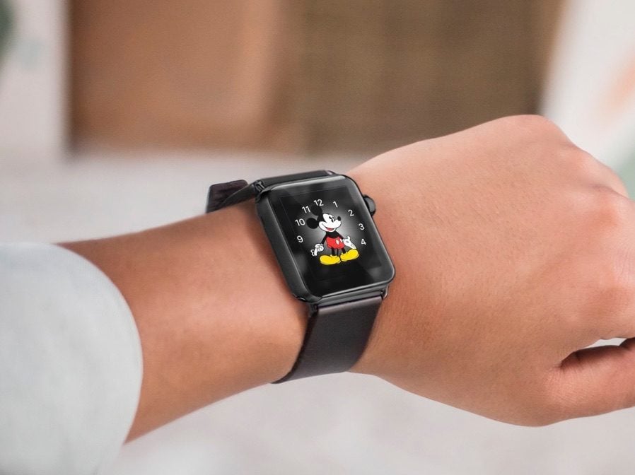 Mickey Mouse op de Apple Watch.