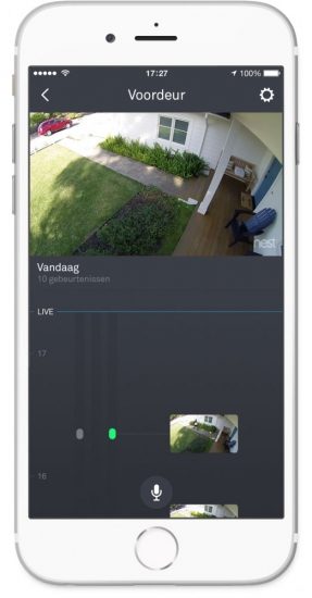 Nest Beeldlijn op de iPhone