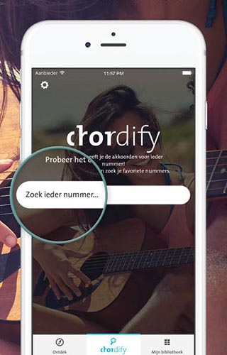 Duidelijk maken Superioriteit jas Chordify-app toont gitaarakkoorden van muzieknummers