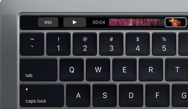 Escape-toets op Touch Bar.