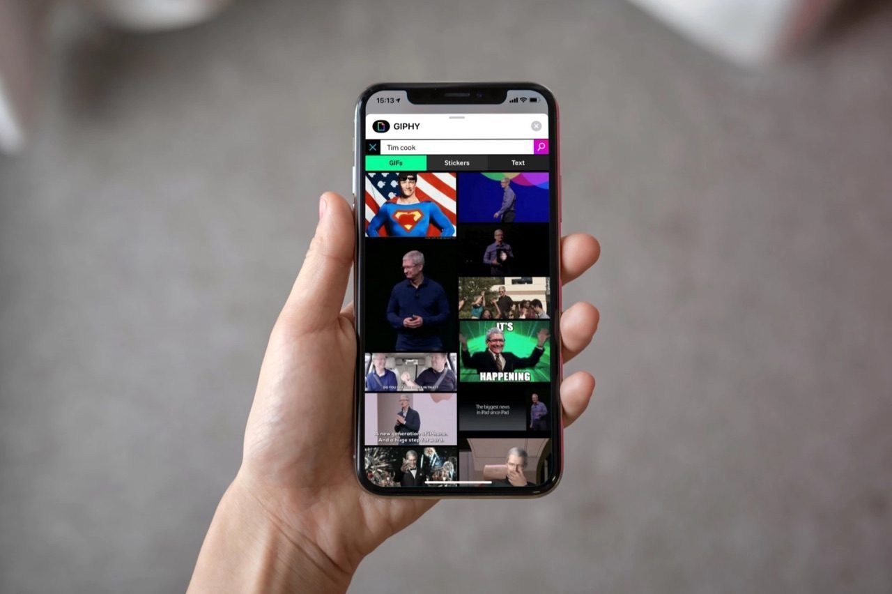 Giphy iMessage-app.