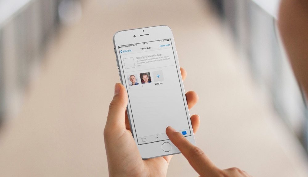Foto's-app met Personen in iOS 10.