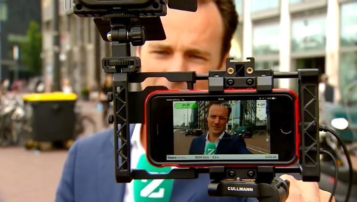 RTL Nieuws met liveverslaggeving via de iPhone.